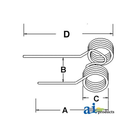 A & I Products Tedder Tooth (LH) 17" x5" x4.5" A-PZ339